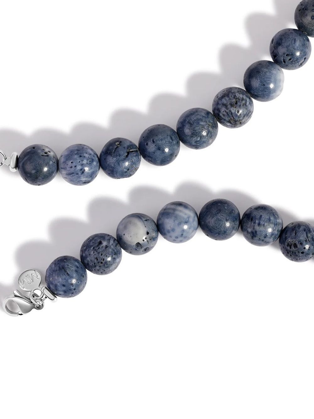 Azure Beaded Shell Necklace - Picture 3 of 3